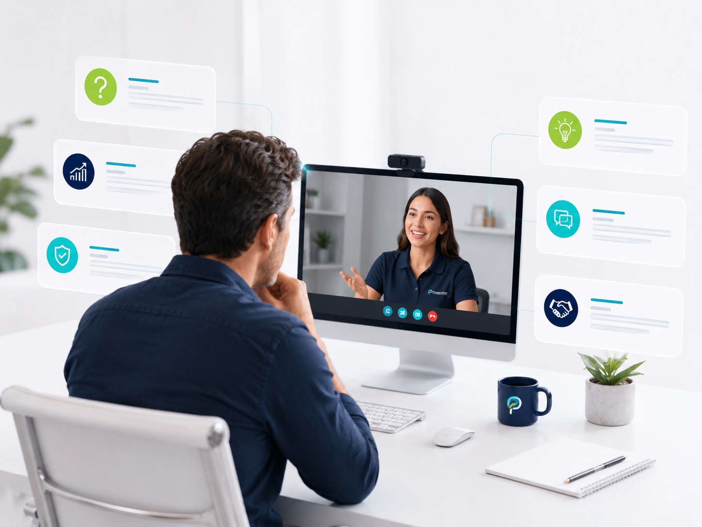 Videollamada de diagnóstico gratuito con el equipo de Power Mind